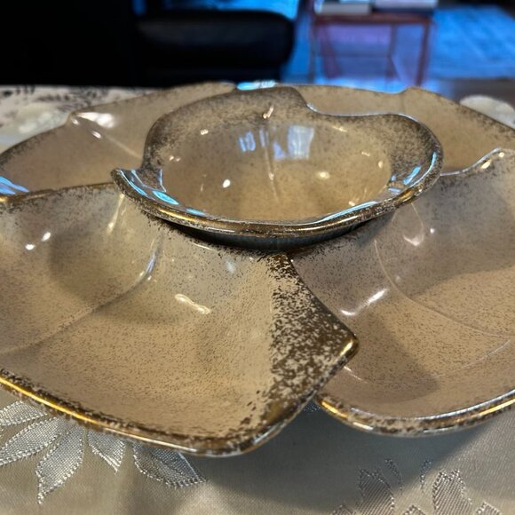 Vintage MCM California Original 5 Piece Chip & Dip Bowl #146 - Picture 5 of 8